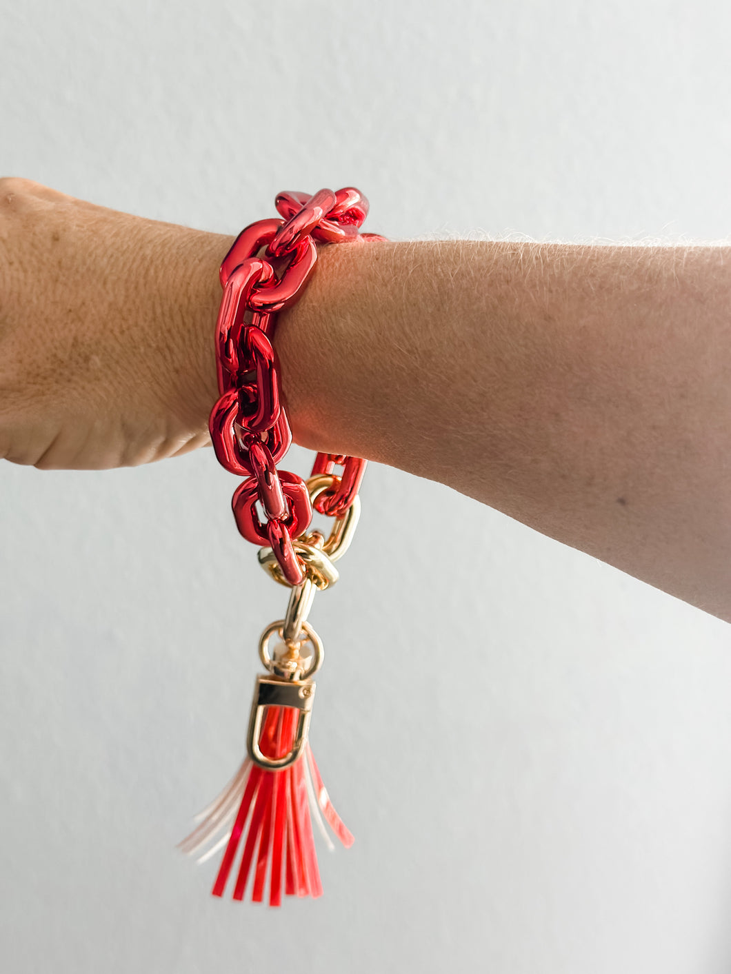 Acrylic Wristlet Keychain 