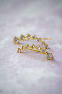 Bloom Ear Crawler in Gold Earrings