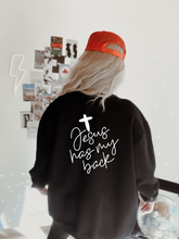 Load image into Gallery viewer, Jesus has my back - Sweatshirt
