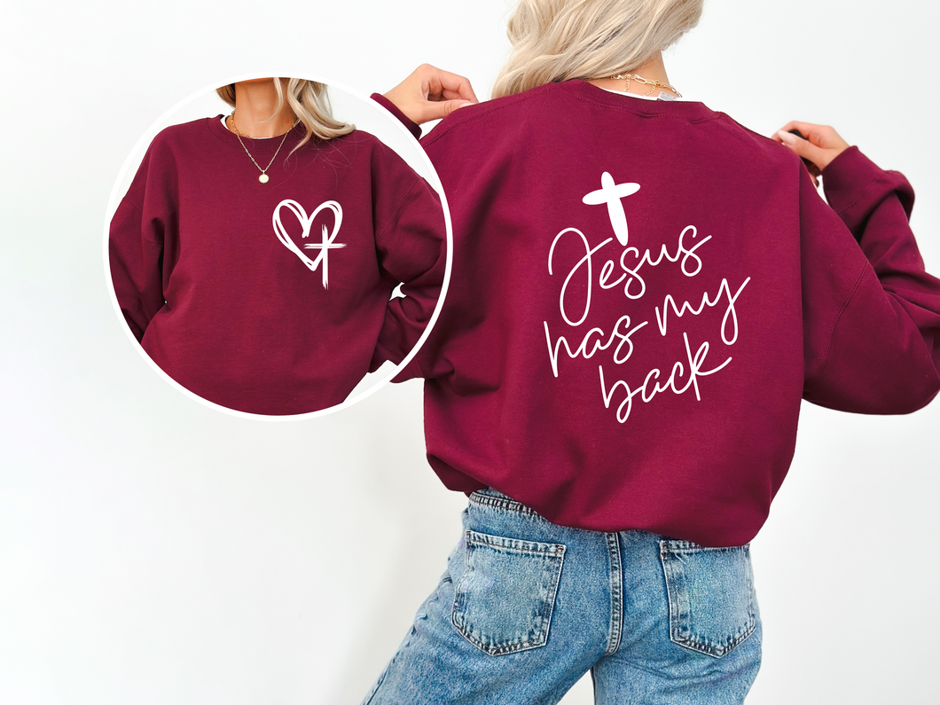 Jesus has my back - Sweatshirt