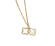 Load image into Gallery viewer, Lottie Four Leaf Clover Zircon Necklace
