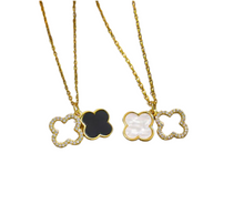 Load image into Gallery viewer, Lottie Four Leaf Clover Zircon Necklace
