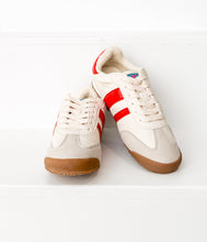 Load image into Gallery viewer, Madrid Sneaker in Beige/Red
