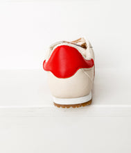Load image into Gallery viewer, Madrid Sneaker in Beige/Red
