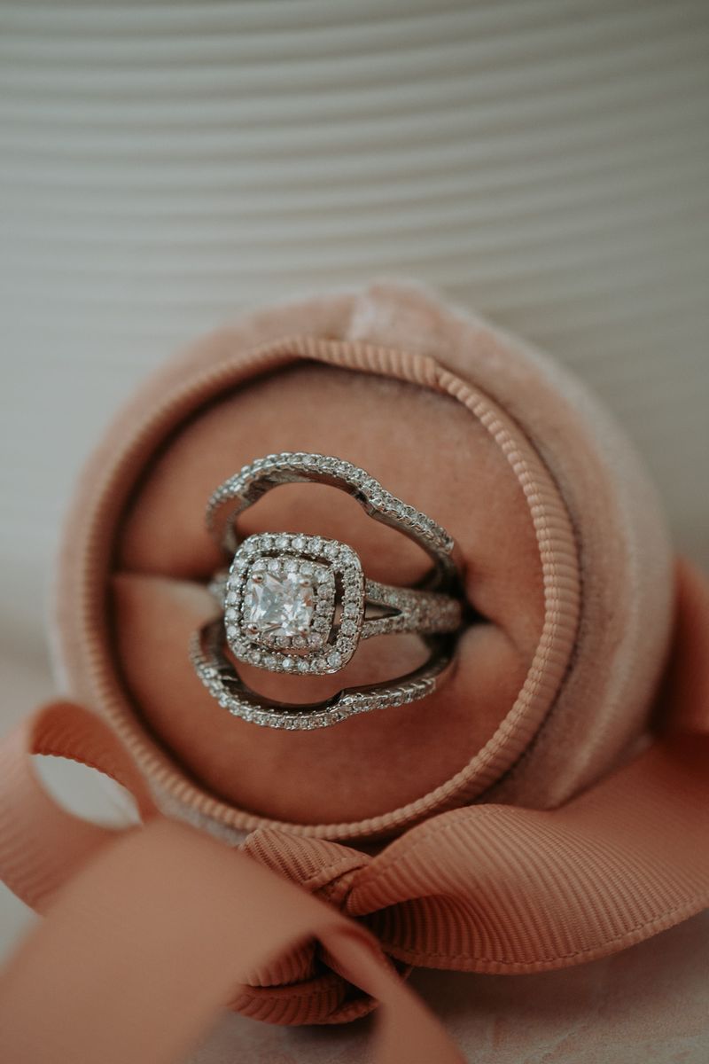Faye Round Cut 3PC Silver Ring