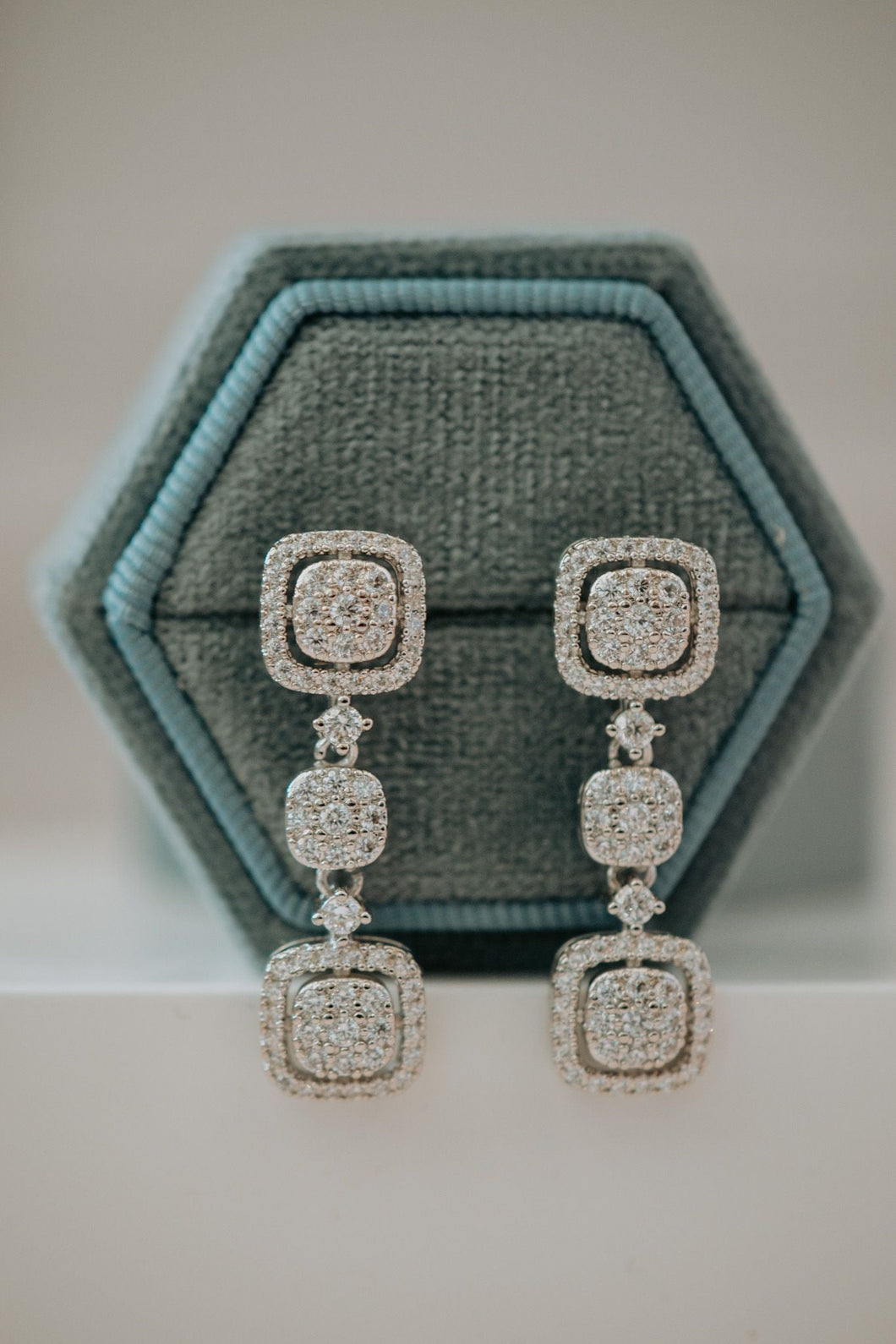 Annia Silver Drop Earrings