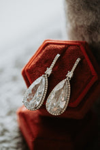 Load image into Gallery viewer, Love Bites Pear-Shaped Drop Hook Earrings
