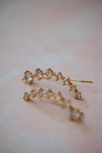 Bloom Ear Crawler in Gold Earrings