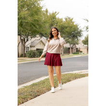 Load image into Gallery viewer, Ready to Ship | The Rosie - Deep Red Skort
