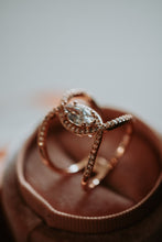 Load image into Gallery viewer, Because Of You Marquise Cut Rose Gold Ring
