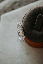 Load image into Gallery viewer, Lydia Round Cut Sterling Silver Infinity Ring Band

