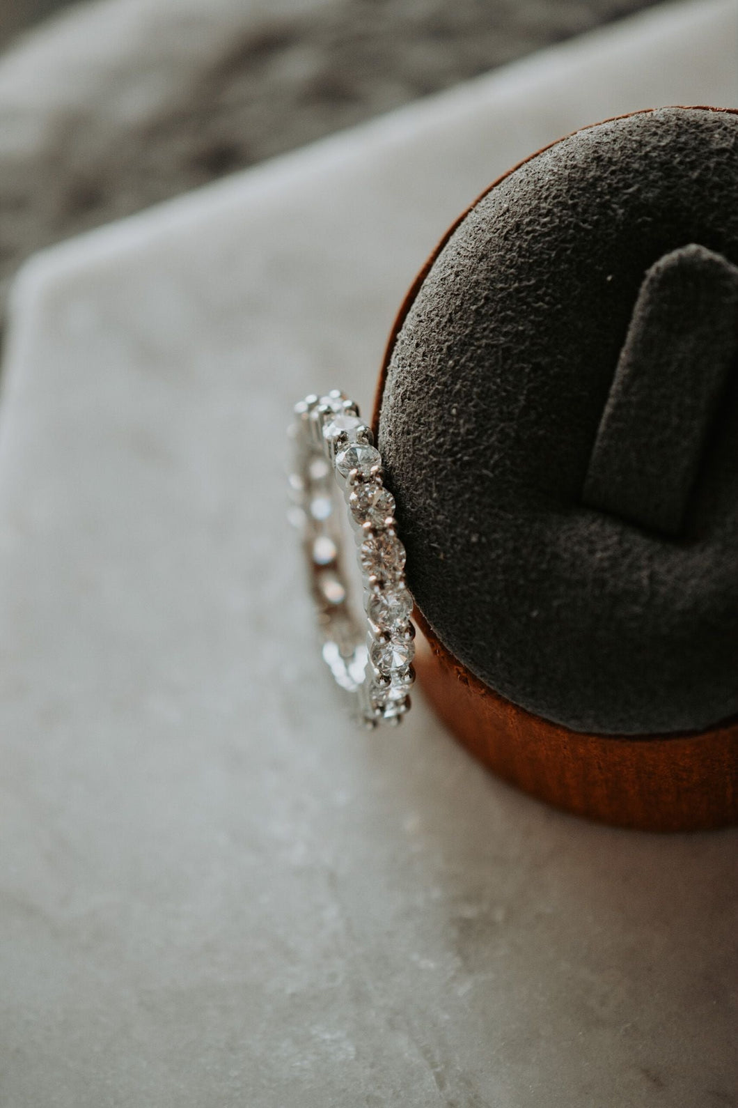 Lydia Round Cut Sterling Silver Infinity Ring Band