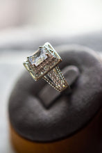 Load image into Gallery viewer, Rowan Emerald Cut Sterling Silver Ring
