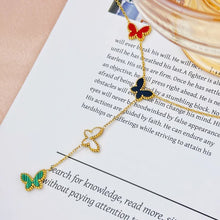 Load image into Gallery viewer, Sage Butterflies Gold Necklace
