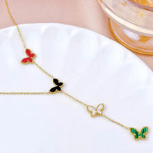 Load image into Gallery viewer, Sage Butterflies Gold Necklace
