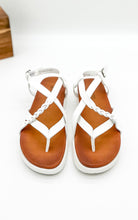 Load image into Gallery viewer, Sela Platform Sandal in White
