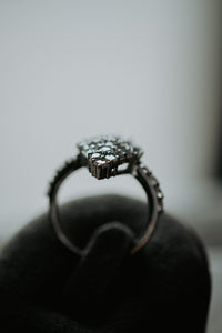 Melody Clustered Stone Sterling Silver Ring