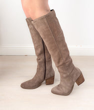 Load image into Gallery viewer, Tarian Tall Suede Boot in Taupe
