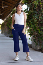 Load image into Gallery viewer, PreOrder | The Lydia Navy High Waisted Gaucho Pants
