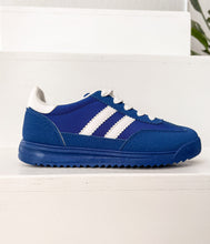 Load image into Gallery viewer, Tokyo Dual Stripe Sneakers in Blue
