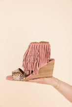 Load image into Gallery viewer, True Fringe Wedge in Blush
