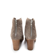 Load image into Gallery viewer, Twilight Western Suede Studded Heeled Ankle Boot
