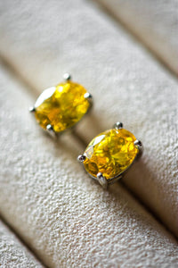 Elena Citrine Stud Earrings