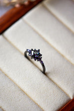 Load image into Gallery viewer, Carine Purple Amethyst Black Ring
