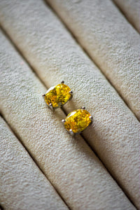 Elena Citrine Stud Earrings