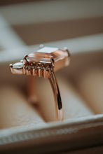 Load image into Gallery viewer, Nina Champagne Morganite Rose Gold Ring
