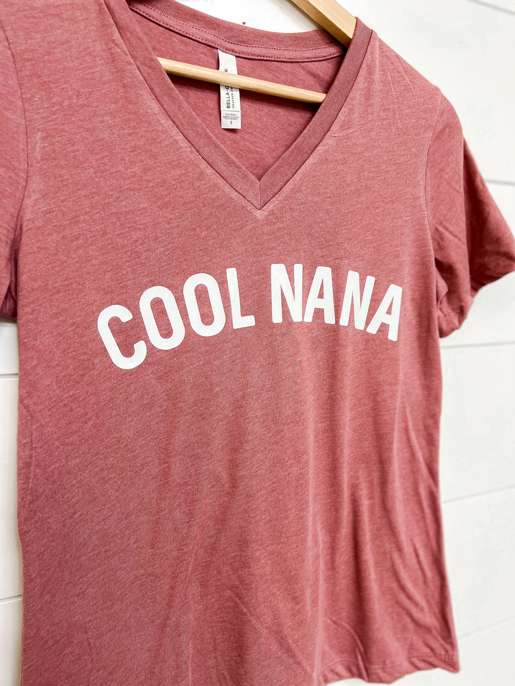 Cool Grandma | Cool Nana | Mauve Short Sleeve V-Neck Tee