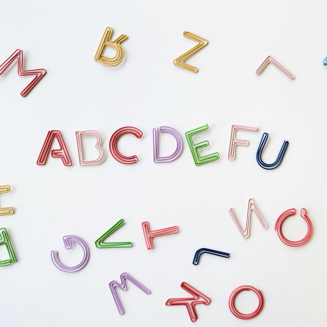 Alphabet Paper Clips