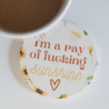 Load image into Gallery viewer, I&#39;m A Ray Of Fucking Sunshine Mousepad &amp; Coaster Set

