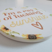 Load image into Gallery viewer, I&#39;m A Ray Of Fucking Sunshine Mousepad &amp; Coaster Set

