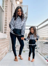 Load image into Gallery viewer, Womens |Black and White Checkered Hoodie
