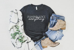Pumpkin Spice Everything | Kid's Graphic Tee {Various Colors}