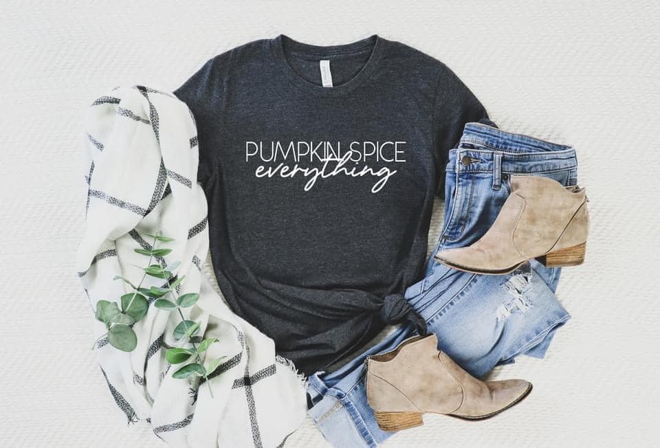 Pumpkin Spice Everything | Kid's Graphic Tee {Various Colors}