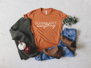Pumpkin Spice Everything | Kid's Graphic Tee {Various Colors}