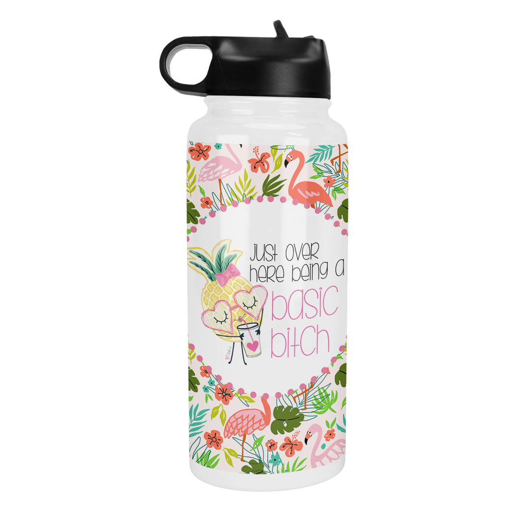 Just Over Here Being A Basic Bitch 32 Oz Waterbottle