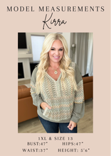 Load image into Gallery viewer, Textured Line Twisted Short Sleeve Top in Light Grey
