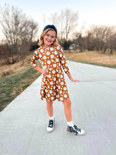 Load image into Gallery viewer, Call Me Cocoa | Girl&#39;s Long Sleeve Twirl Dress
