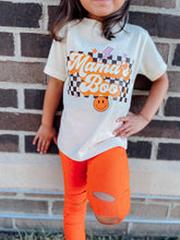 Load image into Gallery viewer, Mama&#39;s Boo!  Black Checker | Natural Kids Graphic Tee
