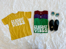 Load image into Gallery viewer, GAME DAY VIBES | Unisex Youth Graphic Tee { Various Colors }
