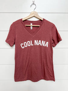 Cool Grandma | Cool Nana | Mauve Short Sleeve V-Neck Tee