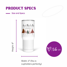 Load image into Gallery viewer, Deck The Halls And Not Your Family 20 Oz Travel Tumbler
