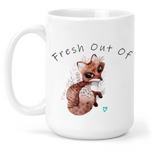 Load image into Gallery viewer, Fresh Out of Fox 15 Oz Ceramic Mug
