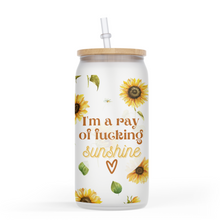 Load image into Gallery viewer, Ray Of Fucking Sunshine 16 Oz Glass Jar

