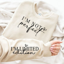 Load image into Gallery viewer, PREORDER: I&#39;m Not Perfect Graphic Sweatshirt in Three Colors
