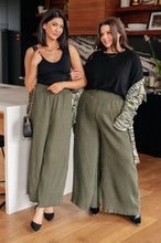 Load image into Gallery viewer, Harmony High Rise Wide Pants in Olive
