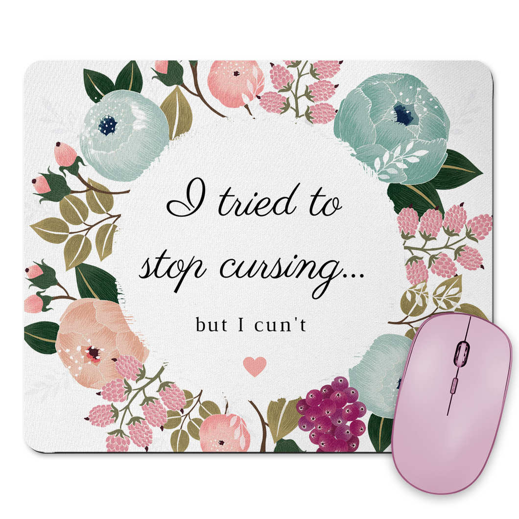 I Tried To Stop Cursing Mousepad & Coaster Set